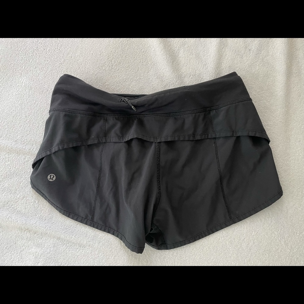 Black Lululemon Speed shorts